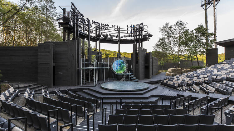 Watch an outdoor play at American Players Theatre