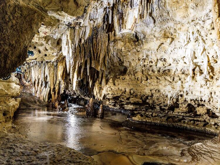 Go spelunking inside Cave of the Mounds