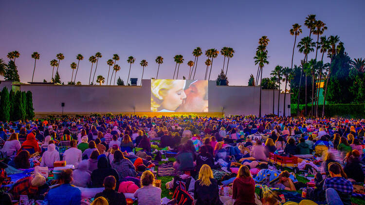 Catch a movie in a cemetery at Cinespia