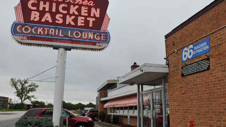 Eat fried chicken on Historic Route 66