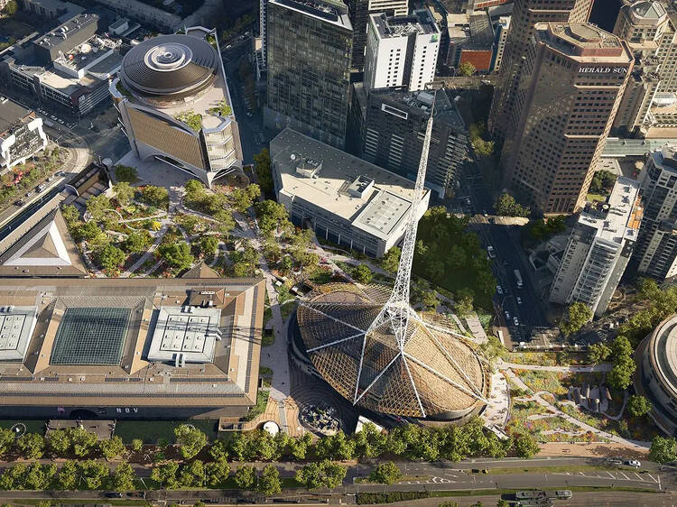 A massive urban garden is set to sprout in the heart of Melbourne – spanning the same size as the MCG