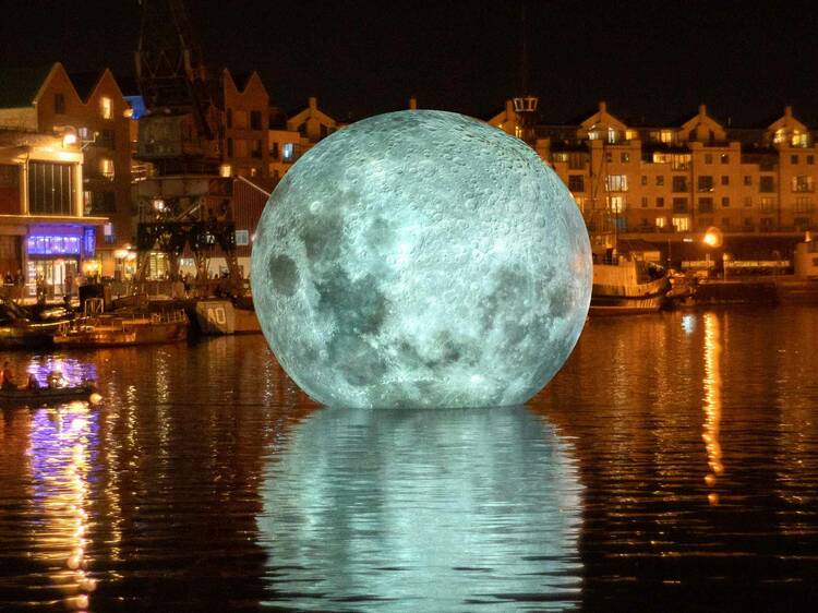 A gigantic floating moon installation is coming to Somerset