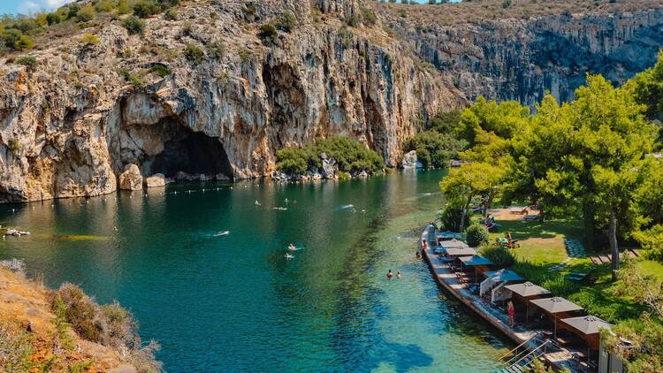 Discover the ‘bottomless’ Voulismeni lake