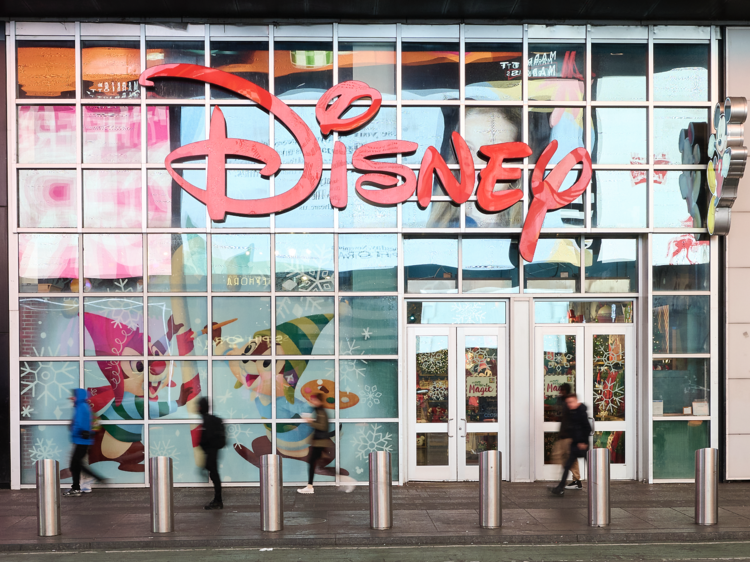 The Disney Store in Times Square has just morphed into a holiday wonderland