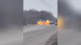 Ukrainian drone attacks civilian car on Russian highway (VIDEO) – official