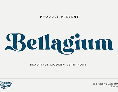 Bellagium Serif Font