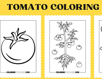 10 Tomato Coloring Page