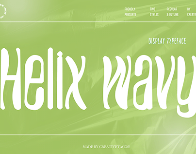 Helix Wavy Futuristic Font