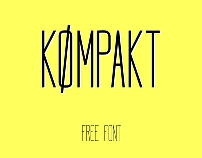 Kømpakt - Free font