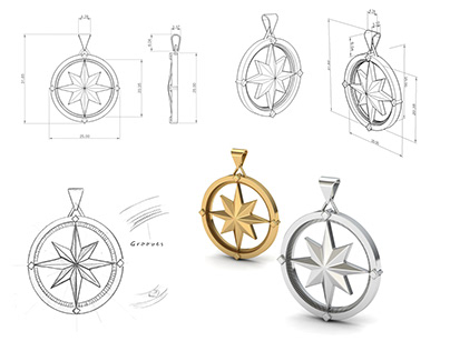 Compass Necklace