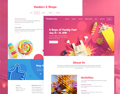 Friendship Festival | Web Design & Branding