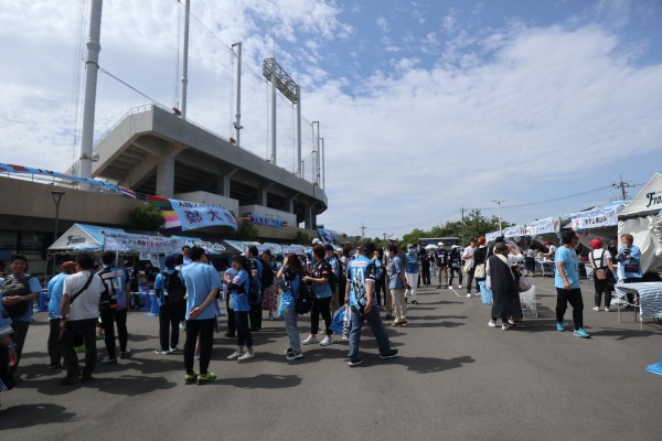 川崎OutBreakersが開催された等々力陸上競技場周辺