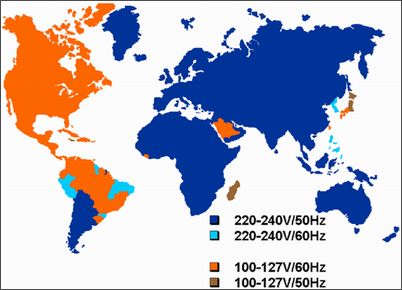 世界の電圧