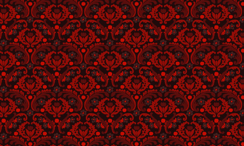 damask pattern red