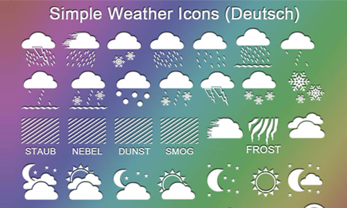 Simple Weather Icons