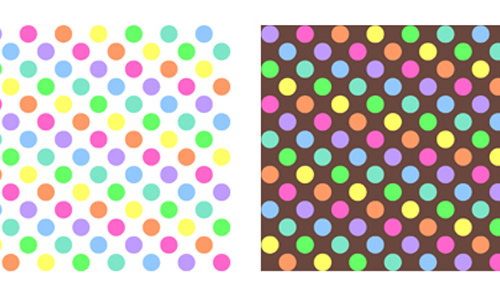 Polkadot Rainbow Pattern Stock