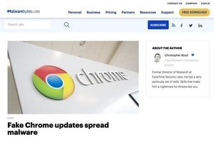 偽のChromeアップデートを使った詐欺に注意、日本も標的