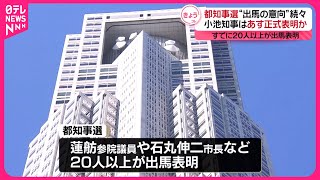 Image of Pemilihan Gubernur Tokyo: Selebriti Mengumumkan Pencalonan