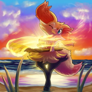 Ashley the Braixen by Fellarts