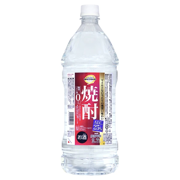 【送料込み】TVBP焼酎25度2.7L×6本【クーポン対象外】