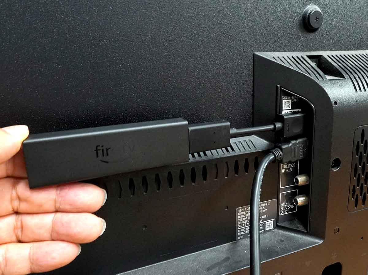 Fire TV Stickをテレビに接続する手順3