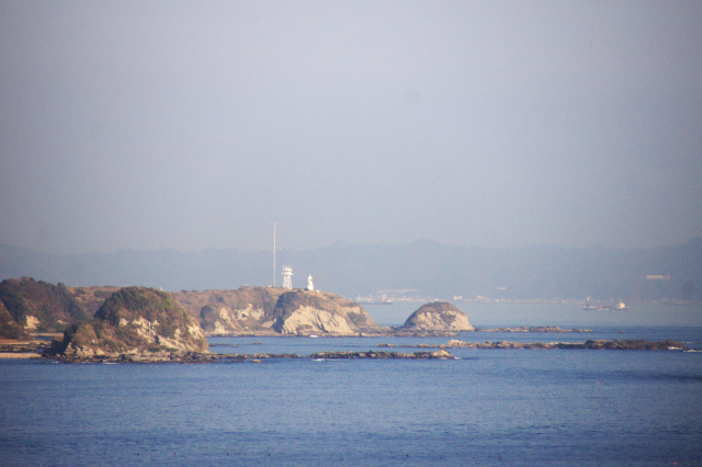 城ヶ島から見た海のフリー写真素材