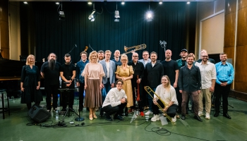 Trombonists Nilss Landgrēns un Latvijas Radio bigbends