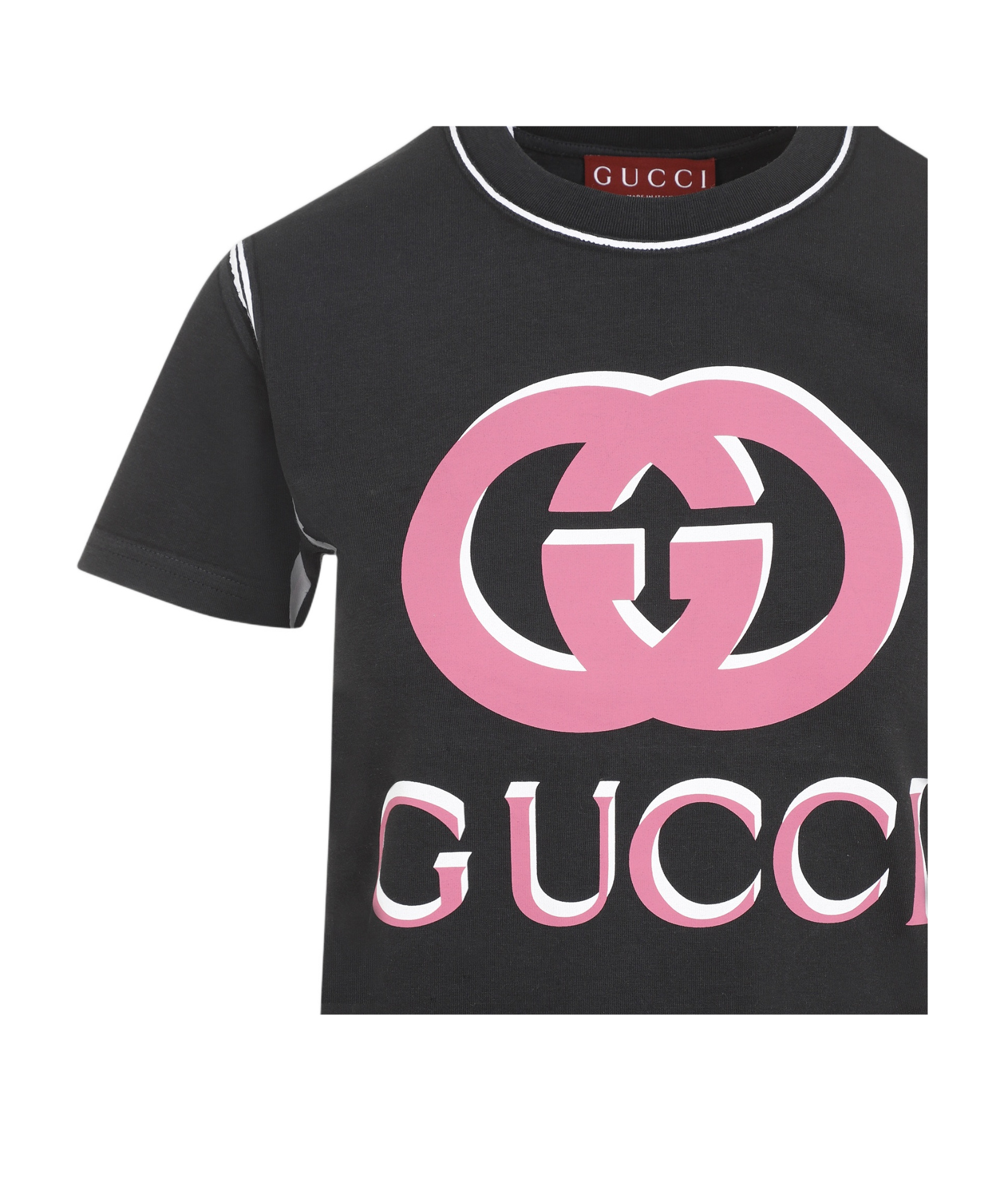 Shop Gucci Interlocking G-logo T-shirt In Black