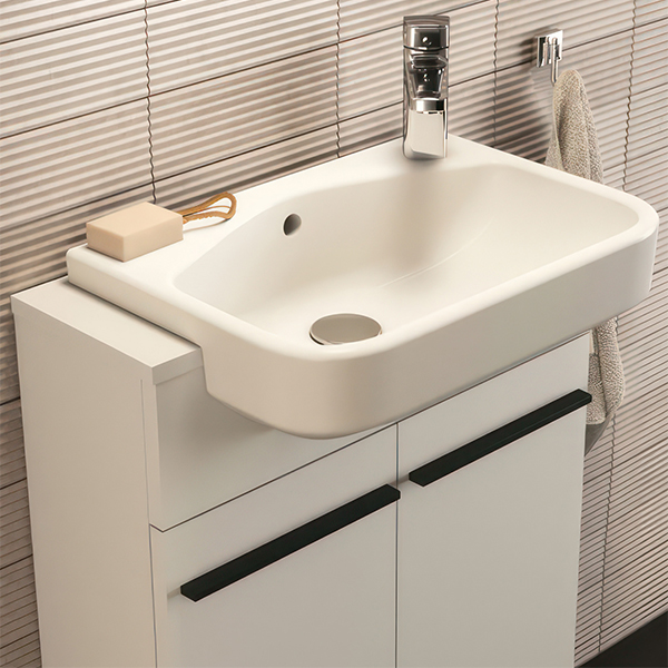 Ideal Standard I-Life S Compact 1 Tap Hole Semi-Countertop Washbasin 500mm