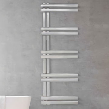 Aeon Trogon 500mm Wide Wall Mounted Stainless Steel Towel Rail - Image