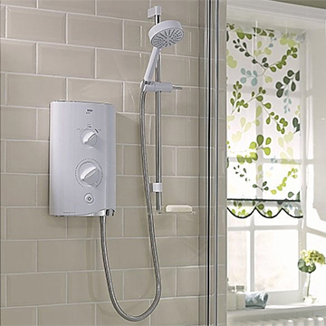 Mira Sport Thermostatic Electric Shower 9KW White And Chrome 1.1746.005 - Image