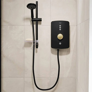 Triton Amala Metallic Electric Shower - Image