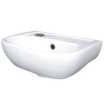 Essential Fuchsia 380mm White Wall Mounted Basin