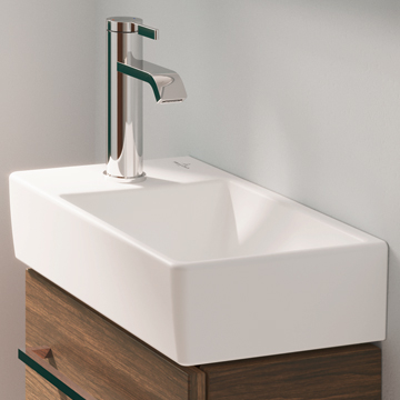 Villeroy And Boch Avento 360mm Wall Mounted White 1 Tap Hole Basin - Image