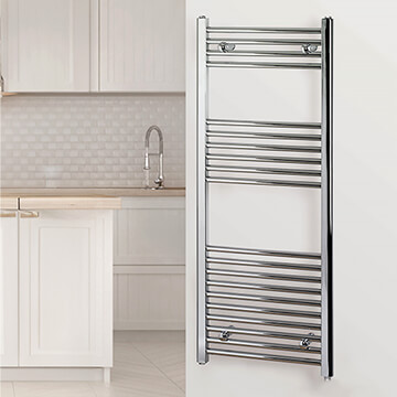 MHS Rads 2 Rails Aldgate Straight Towel Rail - Central Heating - Dual Fuel - Electric - Image