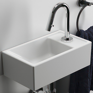 Ideal Standard I-Life S 370mm 1 Tap hole Guest Vessel Washbasin