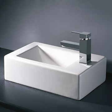 Lecico Layla 460mm Rectangular Free Standing Basin - Image