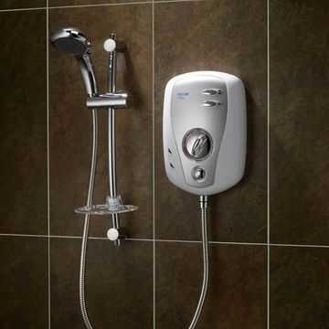 Triton T100xr White-Satin Electric Shower - Image