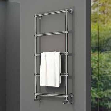 Aeon Arcane Vertical Stainless Steel Towel Rail - Image