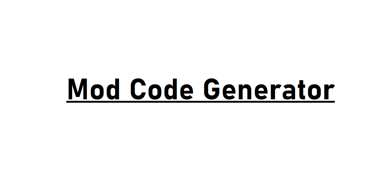 mod-code-generator