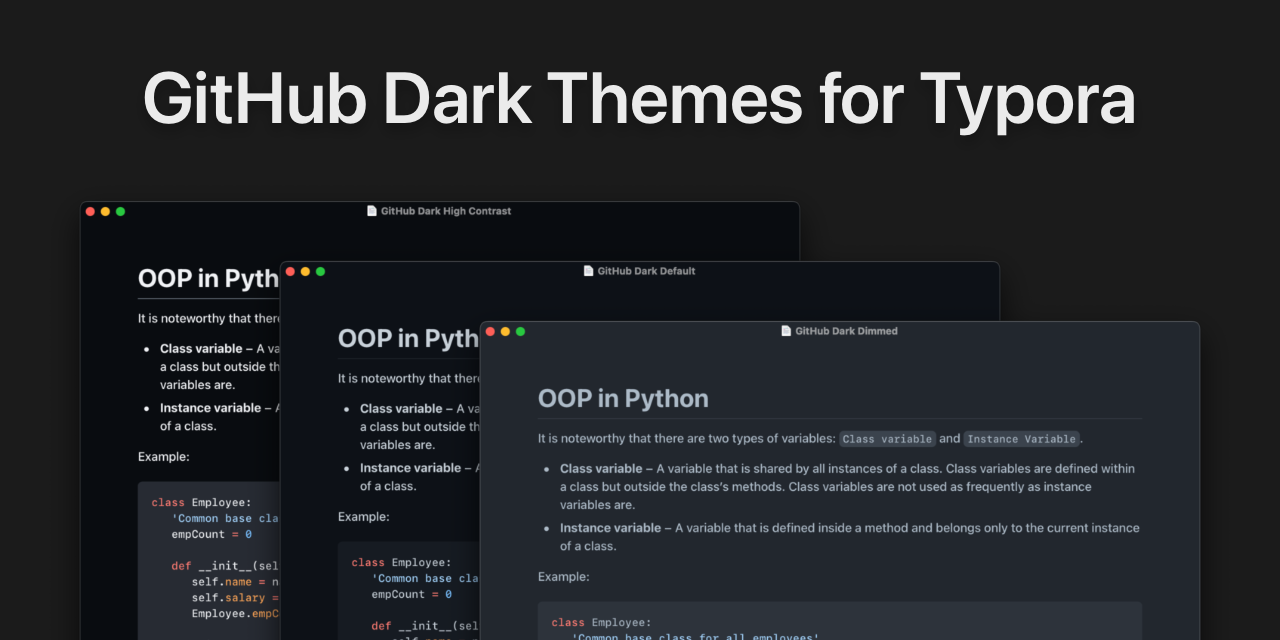 Typora-GitHub-Themes