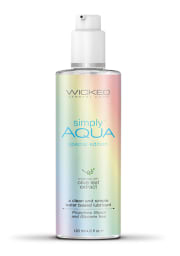 Wicked Simply Aqua - Special Edition Water-Based Lubricant 4 oz.