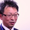 スズキ株式会社 二輪第一カーライン チーフエンジニア 田中強 氏。