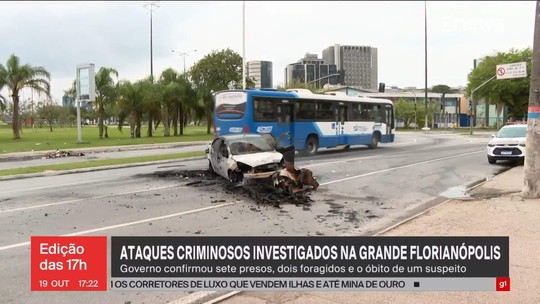 Sete suspeitos são presos por ataques em vários bairros de Florianópolis - Programa: Jornal GloboNews 