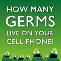 How many germs live on your cell phone?