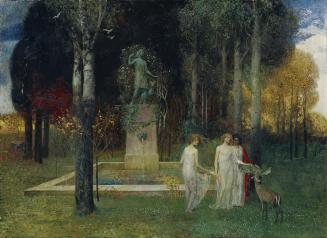 Eduard Veith, Nymphen am Brunnen, um 1905, Öl auf Leinwand, 120 x 165 cm, Belvedere, Wien, Inv. ...