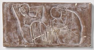 Fritz Wotruba, Acht kleine Reliefs, Relief 2, Anfang der 1950er Jahre, Gipsguss nach Tonmodell, ...