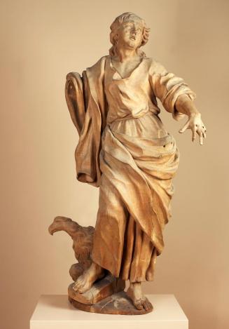 Giovanni Giuliani, Der Evangelist Johannes, 1721, Lindenholz, 160 x 100 x 48 cm, Belvedere, Wie ...