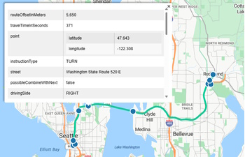 Get weather along a route