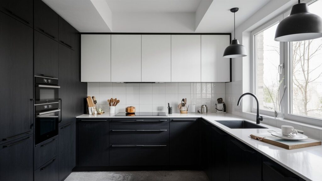 Amazing Ideas For A Chic Black And White Kitchen